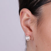 Orecchini in Argento 925 con perla a lobo