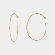 Orecchini in Argento 925  a cerchio arricciato liscio