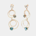 Orecchini in Argento 925  con cerchi e cristalli