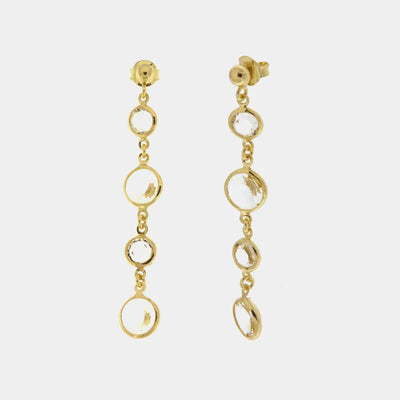 Orecchini in Argento 925 con cristalli pendenti - BYSIMON gioielli