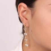 Orecchini in Argento 925 con cristalli pendenti