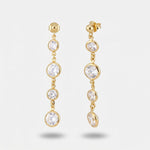 Orecchini in Argento 925 con cristalli pendenti - BYSIMON gioielli