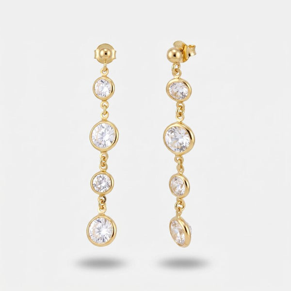 Orecchini in Argento 925 con cristalli pendenti - BYSIMON gioielli