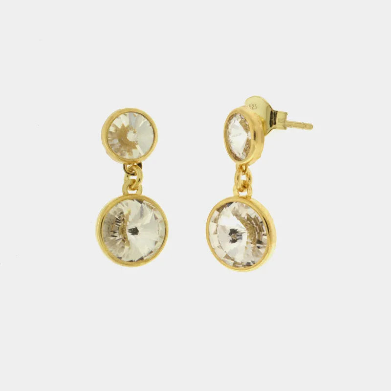 Orecchini in Argento 925 con cristalli pendenti - BYSIMON gioielli