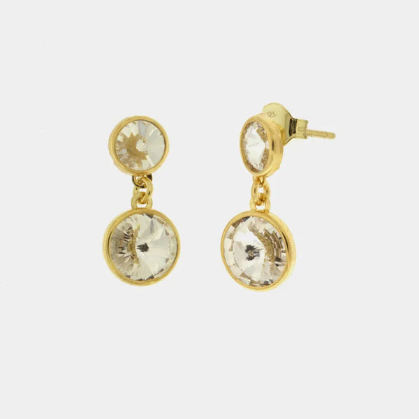 Orecchini in Argento 925 con cristalli pendenti - BYSIMON gioielli