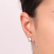 Orecchini in Argento 925   punto luce con cristalli, colorazione verde