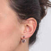 Orecchini in Argento 925 con farfalla di zirconi neri