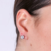 Orecchini in Argento 925 punti luce a lobo