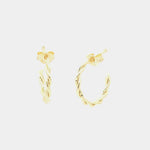 Orecchini in Argento 925 cerchietto ad intreccio