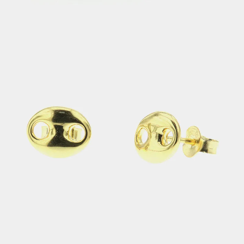 Orecchini in Argento 925 a forma di maglia marina