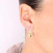 Orecchini in Argento 925 lucchetto con chiusura a forma di cuore