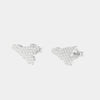 Orecchini in Argento 925 a forma di Sicilia impreziositi da zirconi bianchi