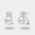 Orecchini in Argento 925 con cristalli e perle - BYSIMON gioielli
