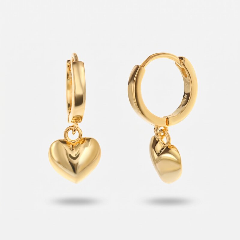 Orecchini in Argento 925 con pendenti a forma di cuore - BYSIMON gioielli
