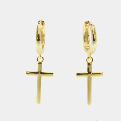 Orecchini in Argento 925 con pendenti a forma di croce - BYSIMON gioielli