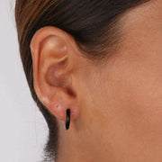 Orecchini in Argento 925 cerchietti con smalti colorati