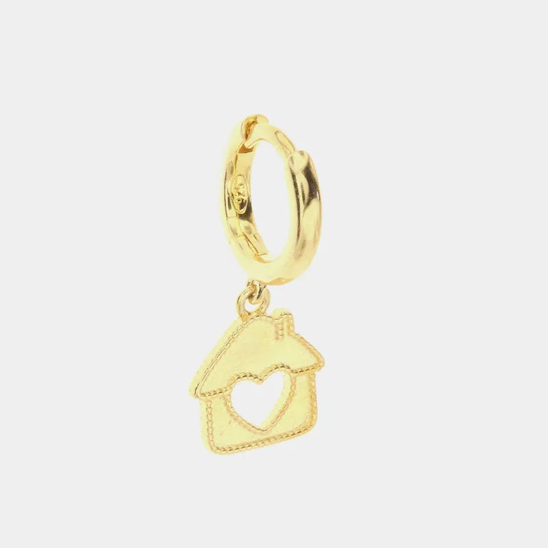 MonoOr in Argento 925 a forma di casa placcato oro giallo BYS - gioiello BySimon