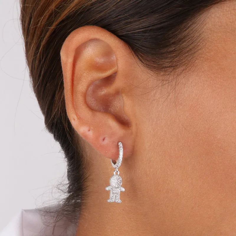 MonoOr in Argento 925 con pendente a forma di bimbo impreziosito da zirconi bianchi BYS - gioiello BySimon