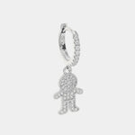MonoOr in Argento 925 con pendente a forma di bimbo impreziosito da zirconi bianchi BYS - gioiello BySimon