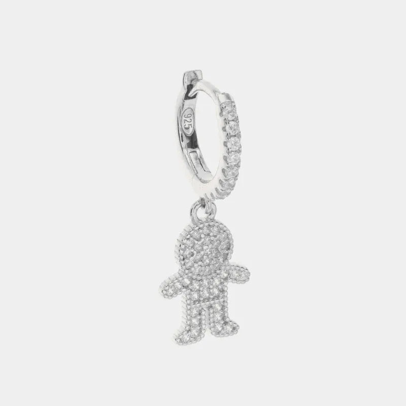 MonoOr in Argento 925 con pendente a forma di bimbo impreziosito da zirconi bianchi BYS - gioiello BySimon