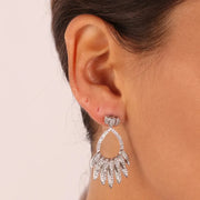 Orecchini in Argento 925 impreziositi da zirconi bianchi incastonati