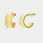 Orecchini in Argento 925 semicerchi a spirale aperta