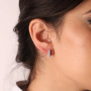 Orecchini in Argento 925 con zirconi bianchi