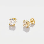 Orecchini in Argento 925 con punto luce bianco - BYSIMON gioielli