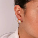 Orecchini in Argento 925 a lobo con zirconi multicolor