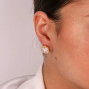 Orecchini in Argento 925 a lobo con zirconi multicolor