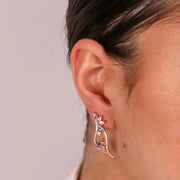 Orecchini in Argento 925 con zirconi multicolor