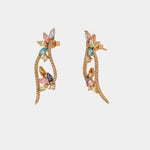 Orecchini in Argento 925 con zirconi multicolor