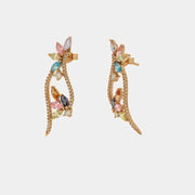 Orecchini in Argento 925 con zirconi multicolor