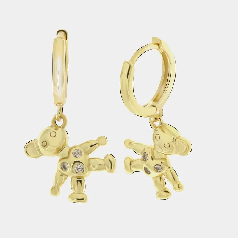 Orecchini in Argento 925 con orsetti pendenti