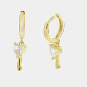 Orecchini in Argento 925 con cuore pendente