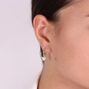 Orecchini in Argento 925 con farfalla impreziosita da zirconi trasparenti