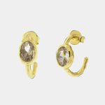 Orecchini in Argento 925 a cerchio con punto luce