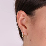 Orecchini in Argento 925 a cerchio con punto luce