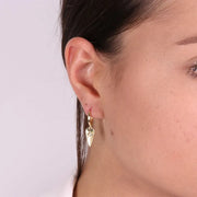 Orecchini in Argento 925 a forma di cuore con occhio portafortuna