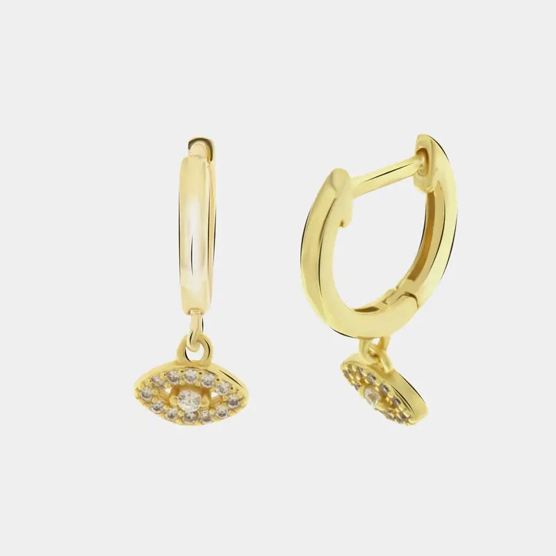 Orecchini in Argento 925 con zirconi pendenti