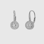 Orecchini in Argento 925 con punto luce azzurro BYSIMON - gioiello BySimon