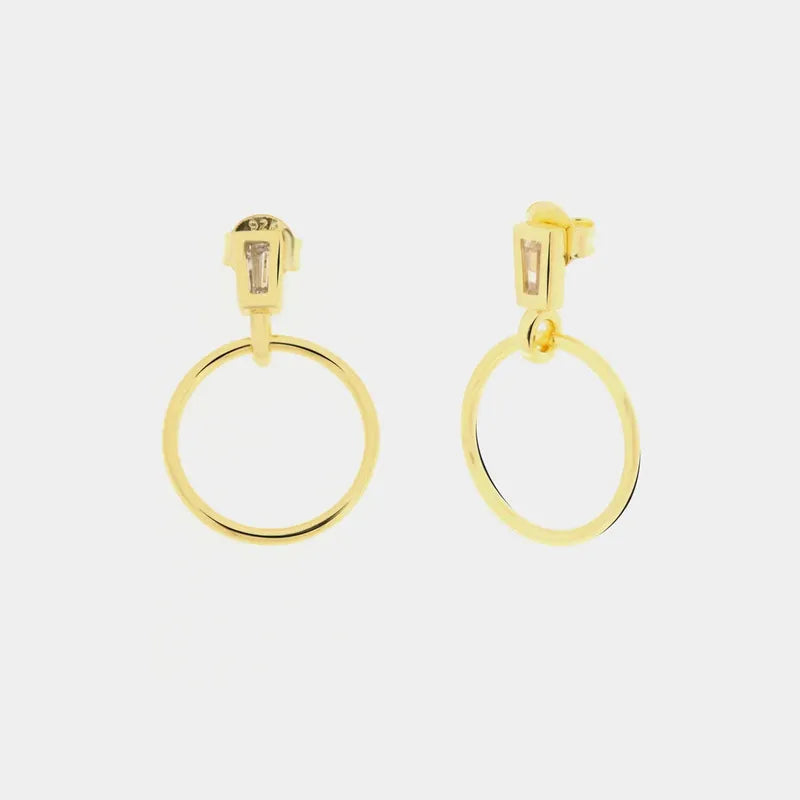 Orecchini in Argento 925 con cerchio pendente