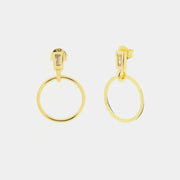 Orecchini in Argento 925 con cerchio pendente