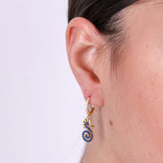 MonoOr in Argento 925 con cavalluccio marino impreziosita da zirconi blu