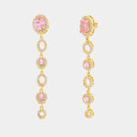 Orecchini in Argento 925 con zirconi rosa