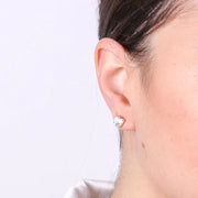 Orecchini in Argento 925  a lobo con cristalli