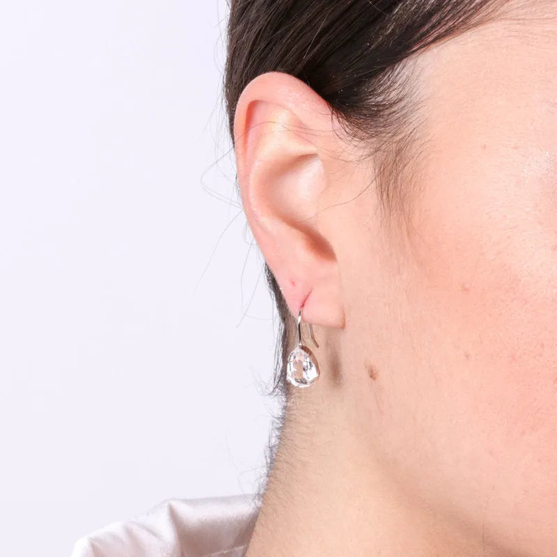 925 Sterling Silver Monarch Earrings with Crystals