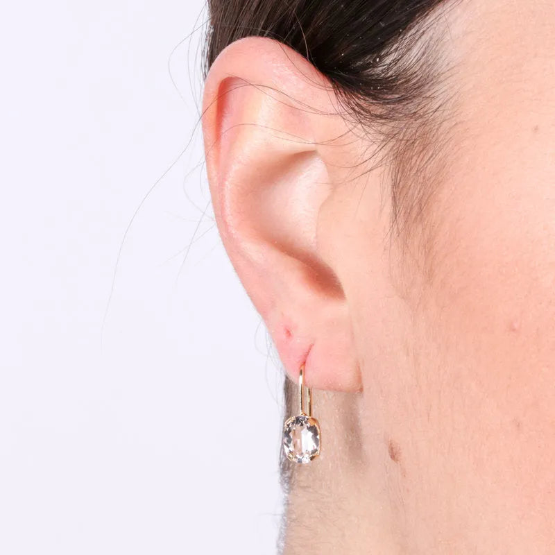 925 Sterling Silver Monarch Earrings with Crystals