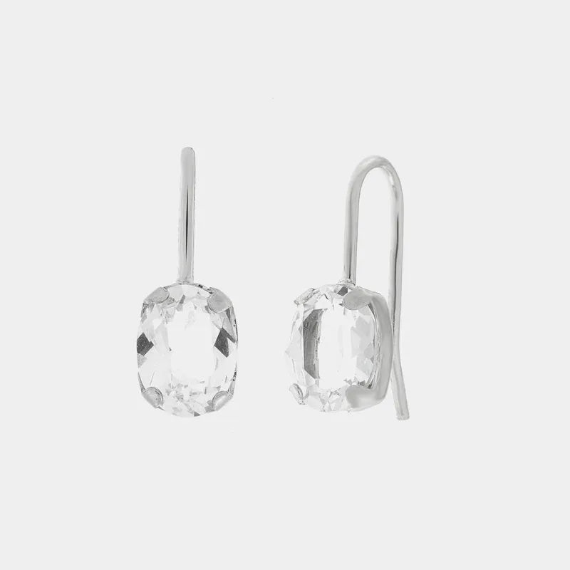Orecchini in Argento 925 a monarchina con cristalli