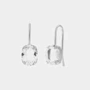 Orecchini in Argento 925 a monarchina con cristalli